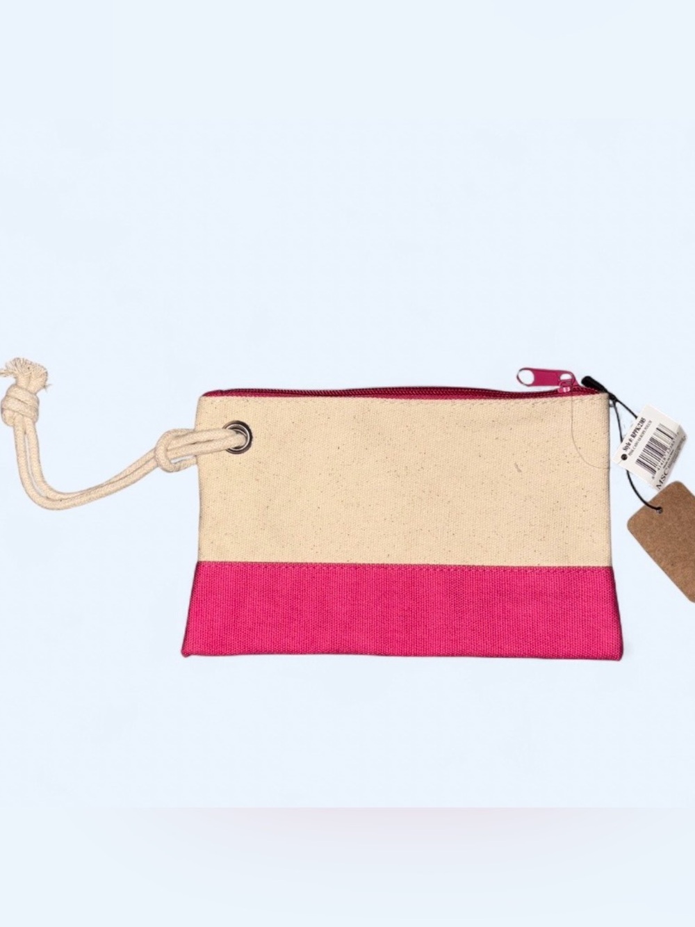 MSC Canvas Wristlet Pouch NWT π Boutique - Picture 2 of 5